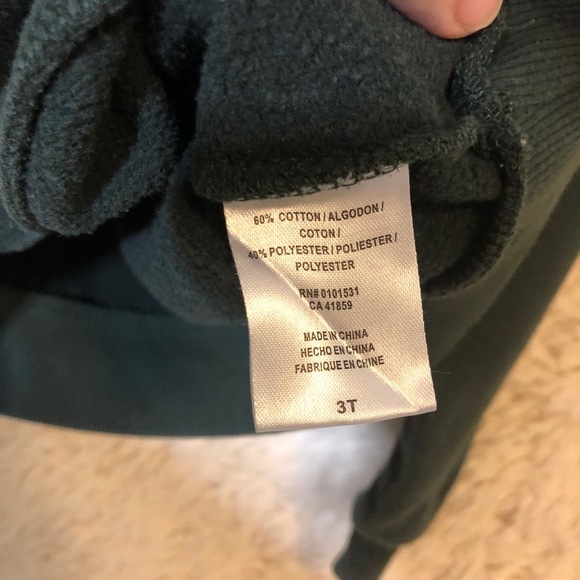 STAR WARS Grogu Sweatshirt Kids Size 3T Dark Green Baby Yoda Mandalorian - Picture 9 of 12